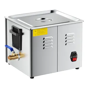 VEVOR 15L Ultrasonic Cleaner, Professional Ultrasonic Cleaner Machine with Cleaning Basket Digital Display, 240W Stainless Steel 40kHz Industrial Cleaning Machine for Parts, Carburetors, Instruments