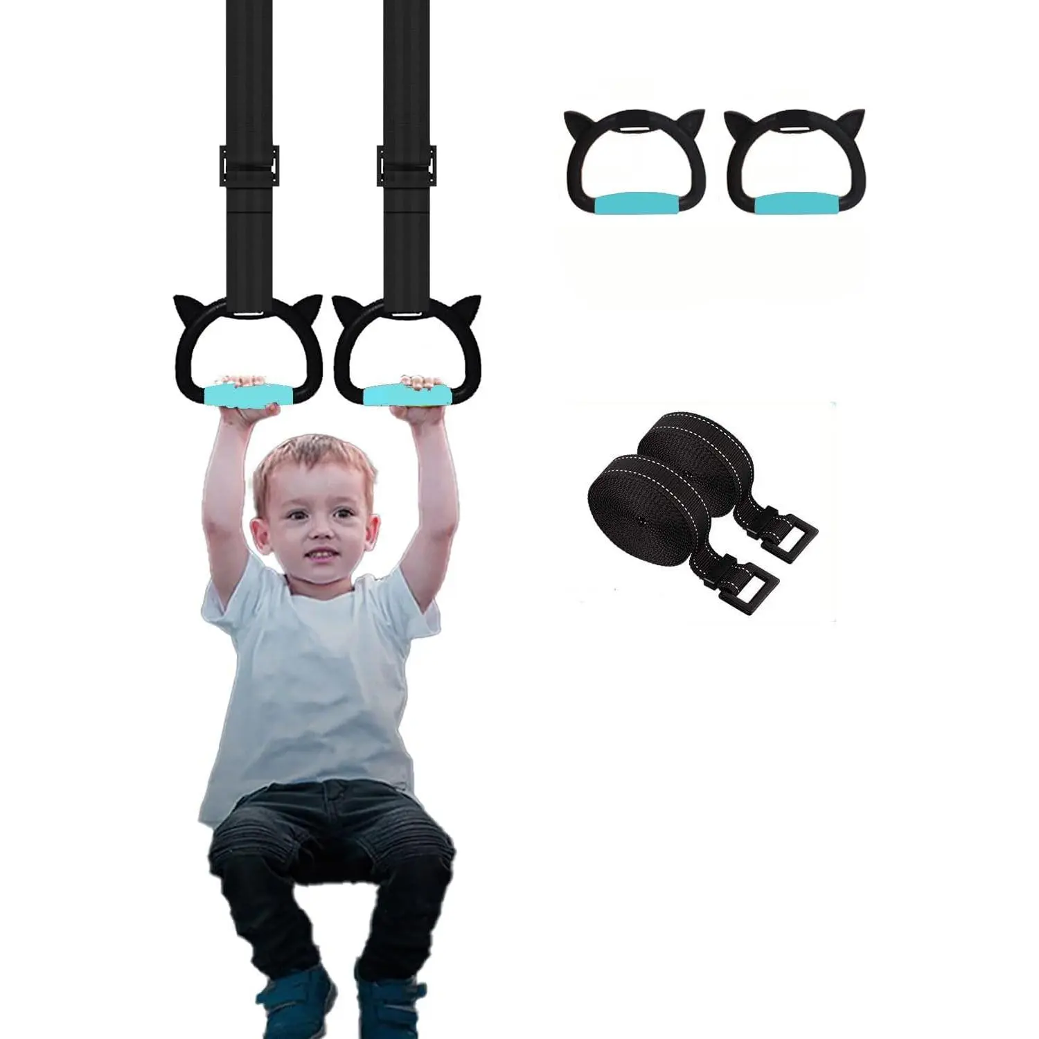 Outdoor activitiesNew Professional Gymnastic Rings,Both for Adults and Kids,Support 550 LBS,Home Fitness Equipment,Indoor and Outdoor Pull-up Bar for Stretching and Height Increase,with Adjustable Straps