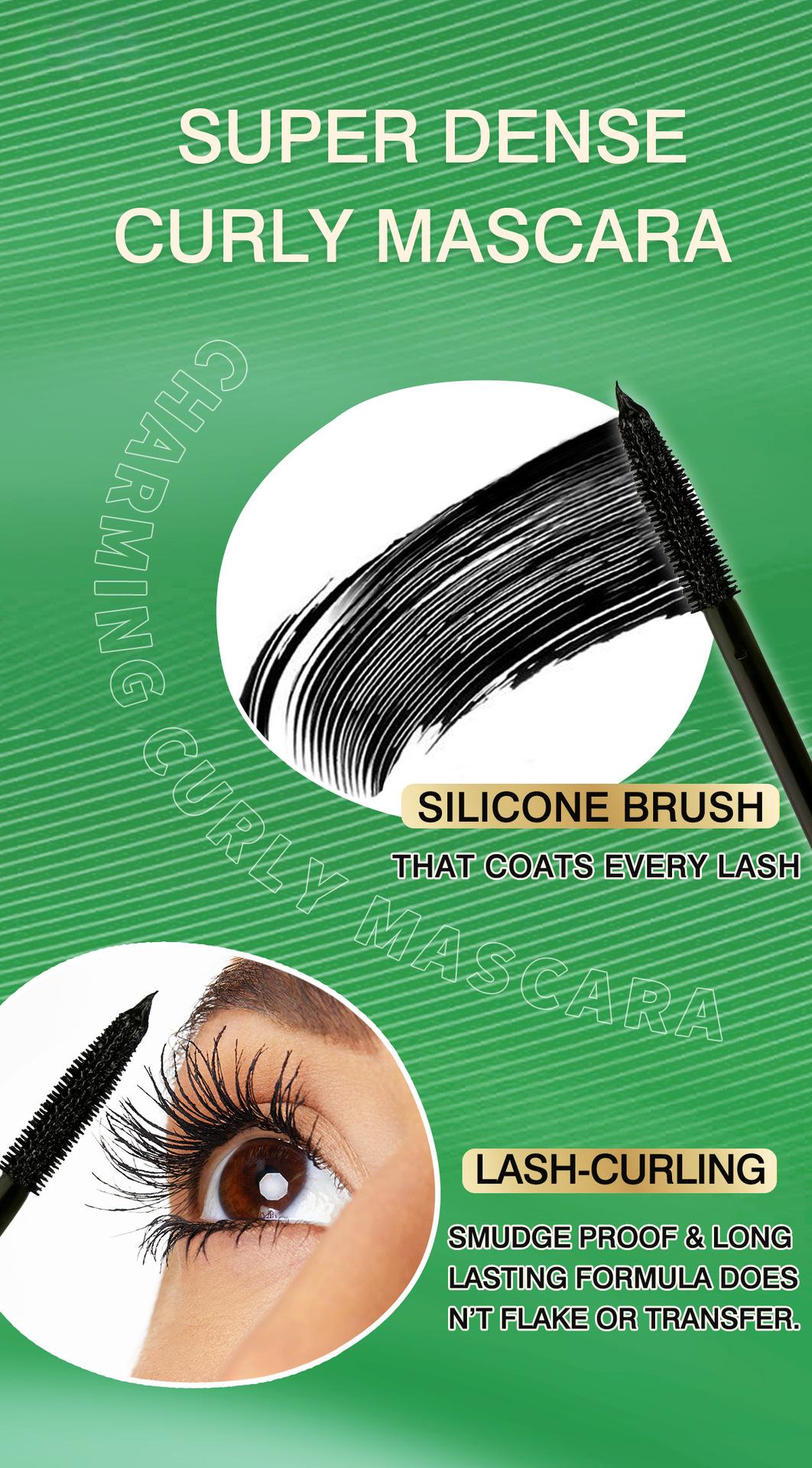 Waterproof and sweatproof mascara, non-smudging, thickening, curling, quick-drying, setting eyelash primer, in stock