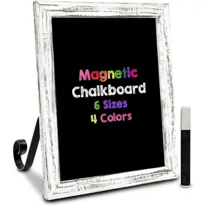 6 Sizes/4 Colors - Small Chalkboard Sign Menu Board for Kitchen, Chalk Board Sign Board with Stand,   Chalkboards, Standing Tabletop Chalkboard Sign for Countertop