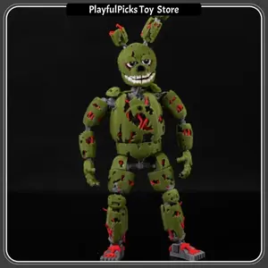 3D Printed 16CM Zombie Springtrap T13 Articulated Action Figure Model Toy Gaming Merchandise Gift Shipped Within 40 Days
