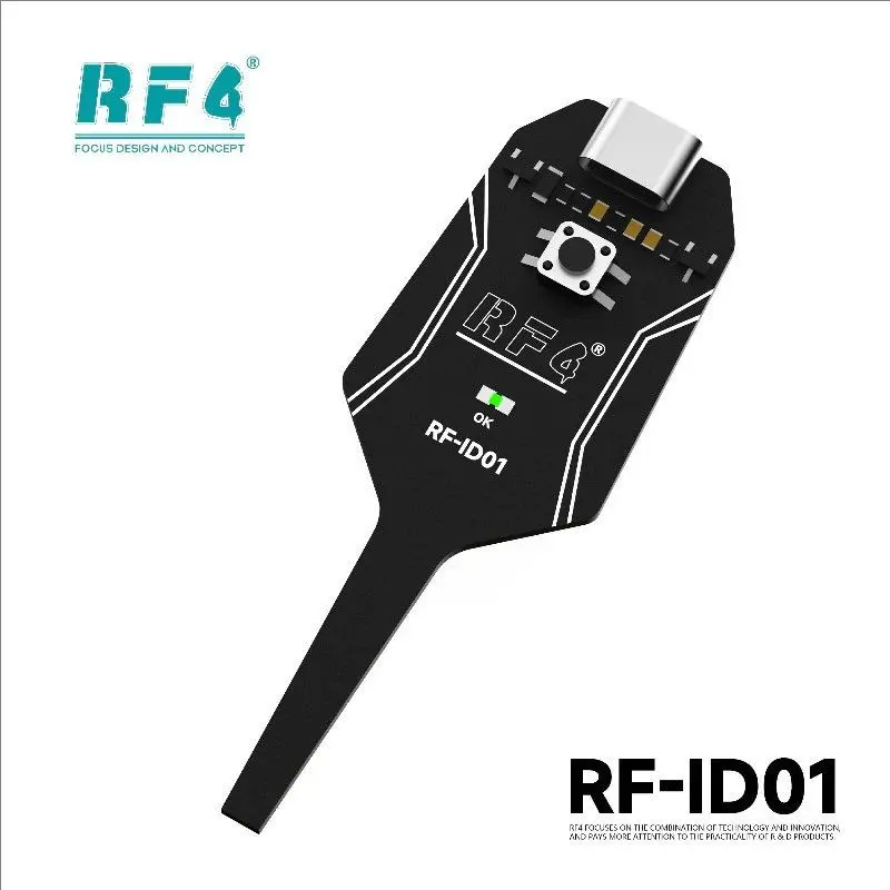 RF4 ID01 Type-C Inductance Tester Motherboard Coil Tester Electronic Circuit Board Inductor Detector for Phone Motherboard Component Repair Electromagnetic Induction Quick Fault Check Tool
