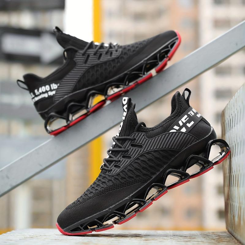 Lightweight and Breathable Men's Blade Sneakers with Odor-resistant Technology - Slip-on Sneakers with Shoelaces