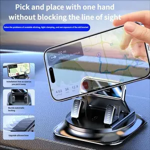 New Car Phone Holder, Anti-Drop Design, One-Hand Operation, Universal Compatibility, Durable and Safe Installation Solution