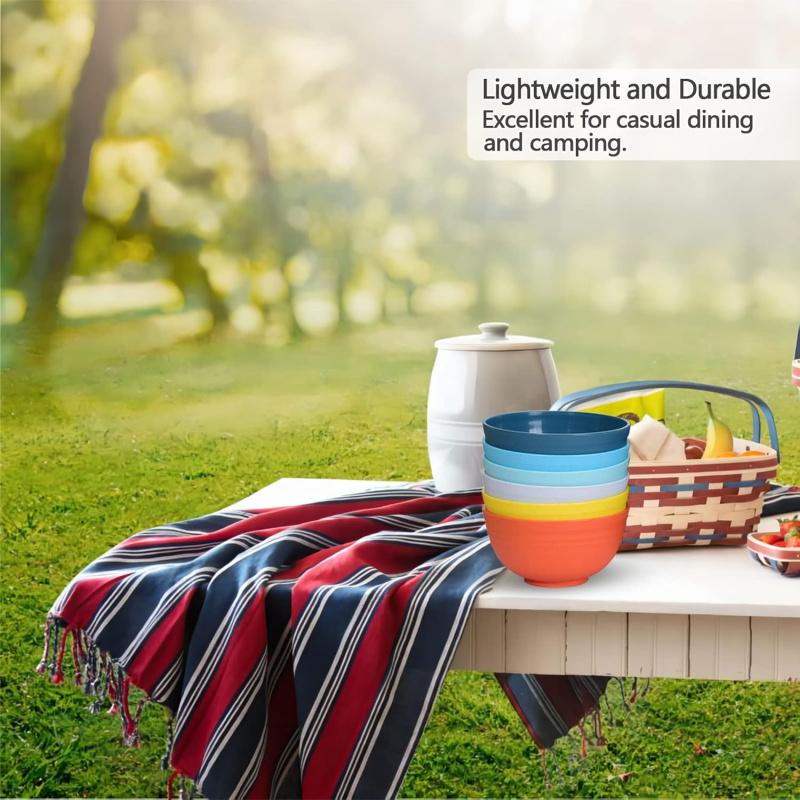 Unbreakable Cereal Bowls 25 OZ Microwave and Dishwasher Safe BPA-Free Bowl Dessert Bowls for Serving Soup, Oatmeal, Pasta and Salad [Set of 6]