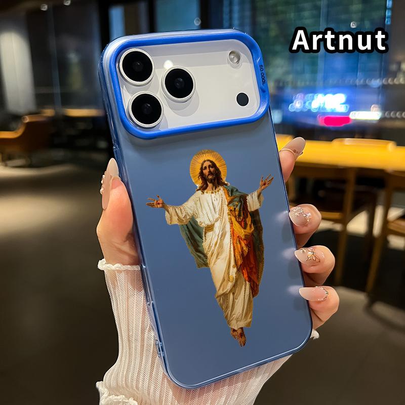 Phone Case for iPhone 17 Pro Max 16 Plus 15 14 13 12 11 Air E Jesus Christ's Holiness Pattern Anti-Scratch Shockproof Pocket-Friendly durable Cover