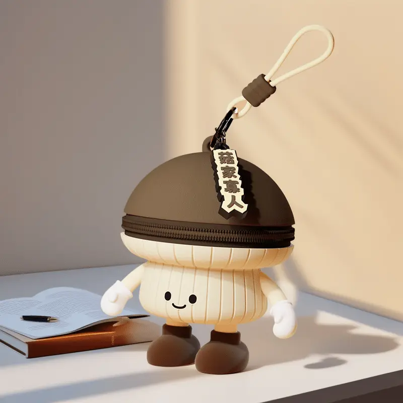 Cute 3D Vegetable Mini Storage Bag Fun Bluetooth Earphone Case Cover Silicone Coin Purse Zipper Pouch Funny Key Chain Pendant Wallet For AirPods Pro Wireless Headset Protective Sleeve Kawaii Creative Gift For Girls Kids Small Cable Organizer Bag