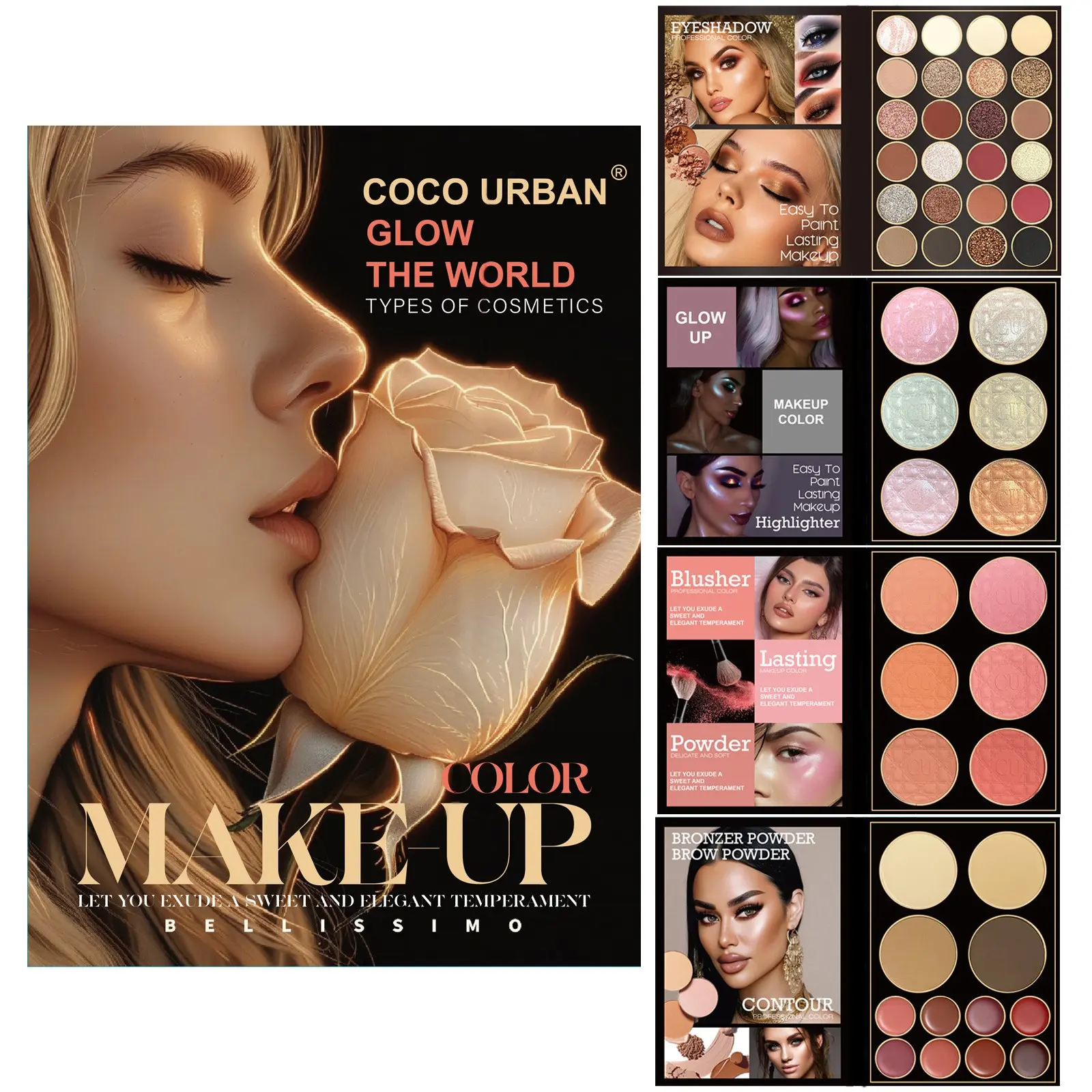 48-Color Multi-Function Makeup Palette, Eyeshadow Blush Highlighter Contour, Matte & Shimmer Combo, Professional Makeup Artist Set