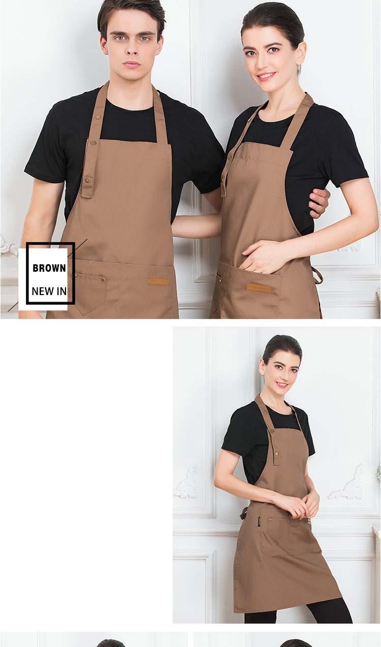Custom Brand Logo Kitchen Aprons For Woman Men Chef Work  Grill Restaurant Bar Shop Cafes Beauty Nails Studios Custom Uniform