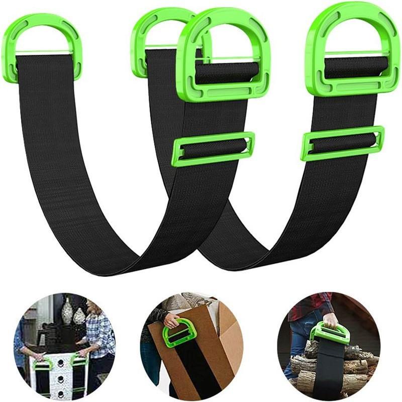Lifting strap, single-person adjustable handle lifting sling, used for transporting furniture, electrical appliances, and heavy objects, with a load capacity of up to 500 pounds