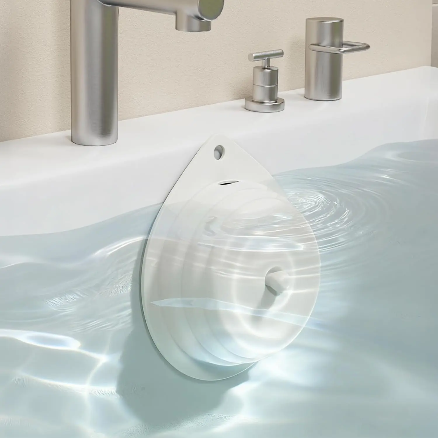 Bathtub Overflow Drain Cover Tub,   Bathroom Overflow Drain Cover, Overflow Drain Cover for Bathtub, Bathroom  Accessories, Adds Inches of Water to Your Tub for Deeper&Warmer Soak