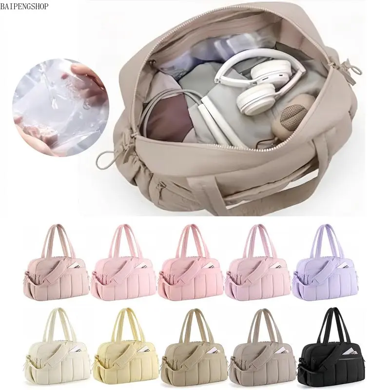 Women's 2026 New Large-Capacity Polyester Female Bag, Lightweight Handheld Duffel for Short Trips, Versatile Outdoor Sports Yoga Daily Use