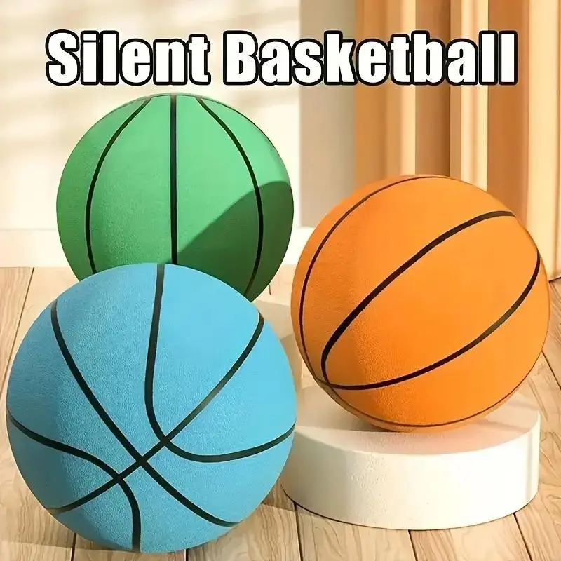 Quiet Foam Basketball 🎈🏀 - Noiseless Rebound Ball, Non-Toxic EVA Material for Kids, Perfect for Indoor/Outdoor Play, Beach Fun & Team Games, Black Friday Deal: Ideal Christmas/Thanksgiving/Halloween Gift