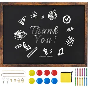 Magnetic Chalkboard 20x30 Inches Blackboard for Wall Black Dry Erase Board for School Office Home Bar and Restaurant Menu