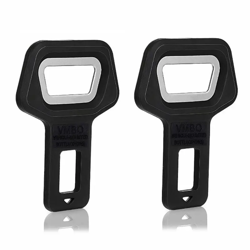 2-Piece Durable Seatbelt Clip Bottle Opener Set, Metal & Plastic Material, Portable Design, Easy to Carry, Ideal for Bartenders, Homes & Restaurants, Perfect Gift Idea