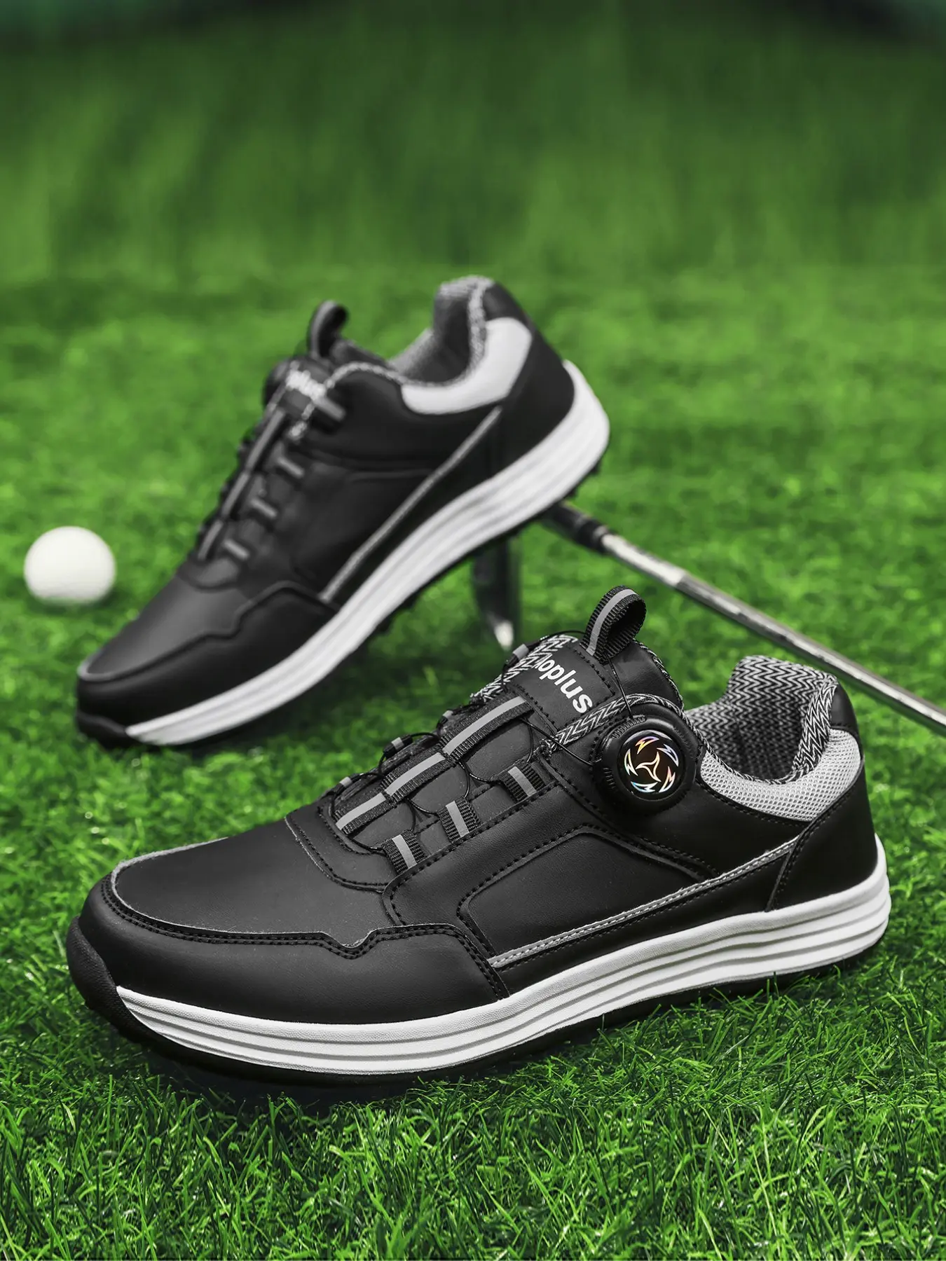 Men's Spikeless Golf Shoes 2026 New Sporty Design, PU Leather, Waterproof Anti-Slip Breathable, Lightweight Shock Absorption, Outdoor Training Shoe