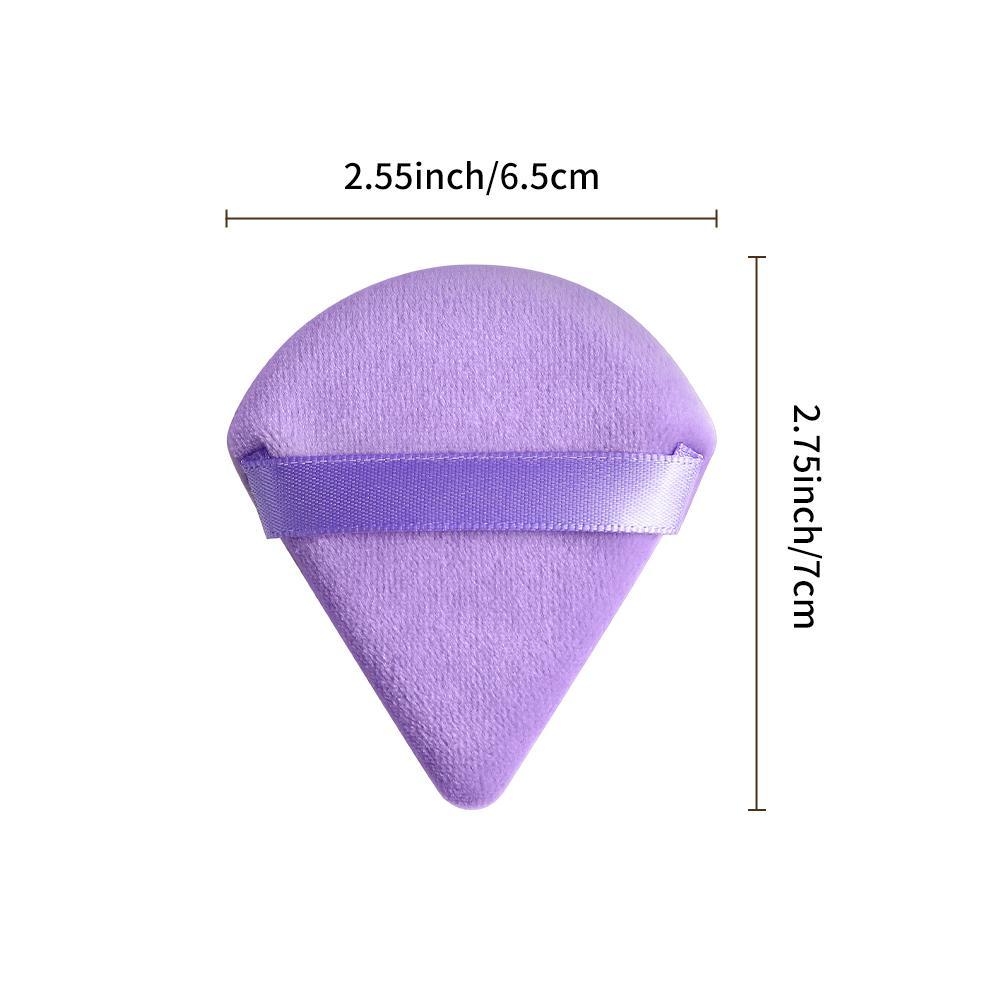 Triangle Powder Puff, 10pcs Soft Makeup Sponge Puff for Liquid Foundation, Face & Body Powder, Cream, Blending & Facial Detailing, Beauty Makeup Cosmetic Tool