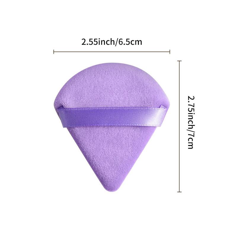 Triangle Powder Puff, 10pcs Soft Makeup Sponge Puff for Liquid Foundation, Face & Body Powder, Cream, Blending & Facial Detailing, Beauty Makeup Cosmetic Tool