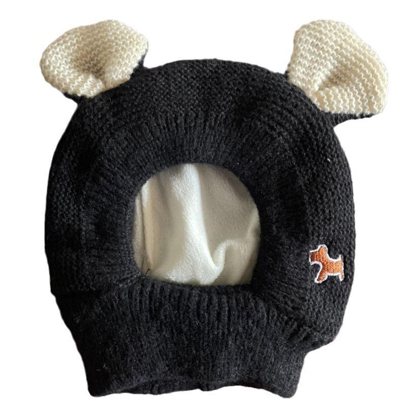 Pet hat winter medium and large dog Labrador golden retriever funny hood warm cute puppy hat cartoon