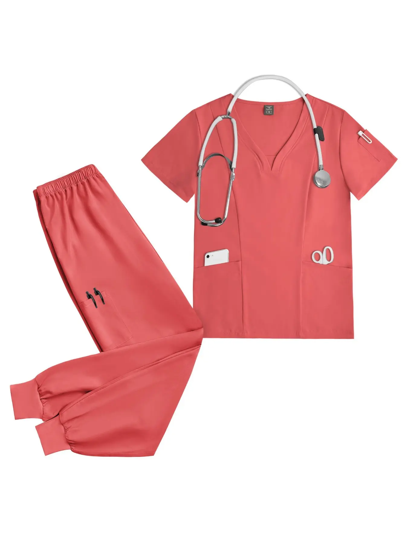 women's Novelty Clothing Sets Summer Cozy Short Sleeves Trousers Uniform Festival Celebration Stage Performance Doctor Overalls Family Party Game Uniform