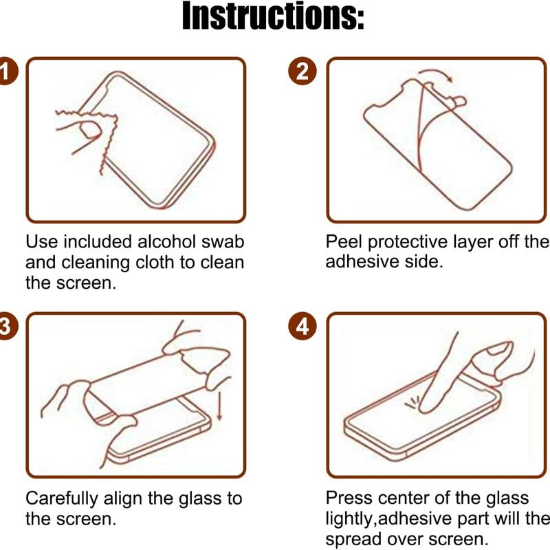 Privacy Screen Protector, 3 Counts Tempered Glass Phone Screen Protective Film, Anti-spy Phone Screen Protector, Phone Accessories Compatible with iPhone 11 12 13 14 15 Pro Max