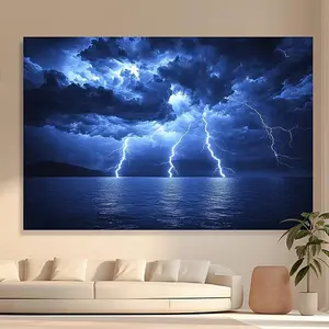 One piece. A heavy-duty rain cloud and dynamic storm light tapestry over the ocean's sky. Made of durable polyester material. Suitable for bedroom or dormitory wall decoration. Perfect for holiday decoration.