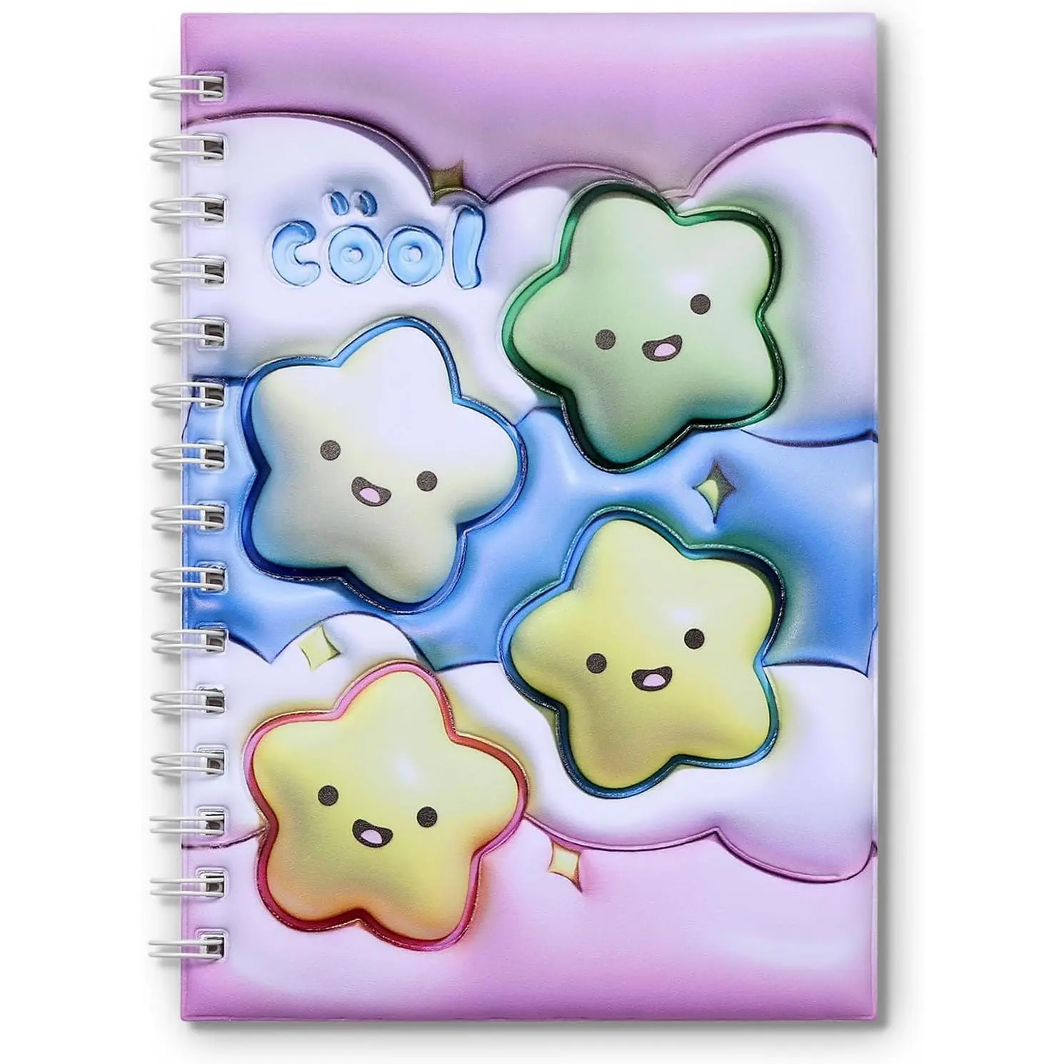 Empty Sticker Collecting Book Album with  Puffy Cover | 40 Sheets Release Paper, A5 Blank Sticker Storage Collection Organizer Binder