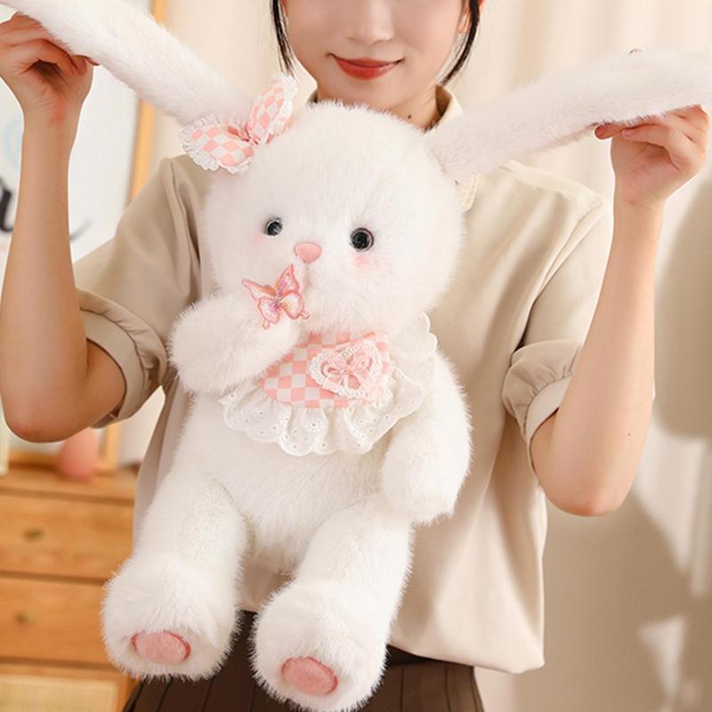 Cute Rabbit Design Plush Toy, 1 Count Soft Stuffed Rabbit Plushie, Cartoon Rabbit Plush Doll, Stuffed Animals, Plush Toy for Home & Office Decor
