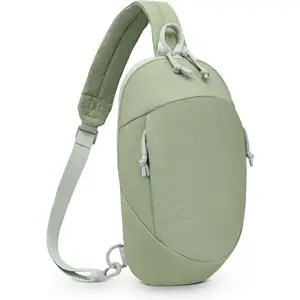 Small Sling Bag with RFID Blocking, Mini Fanny Pack for Women Men, Convertible Crossbody Anti  Chest Bag for Travel Hiking Running, Light Green