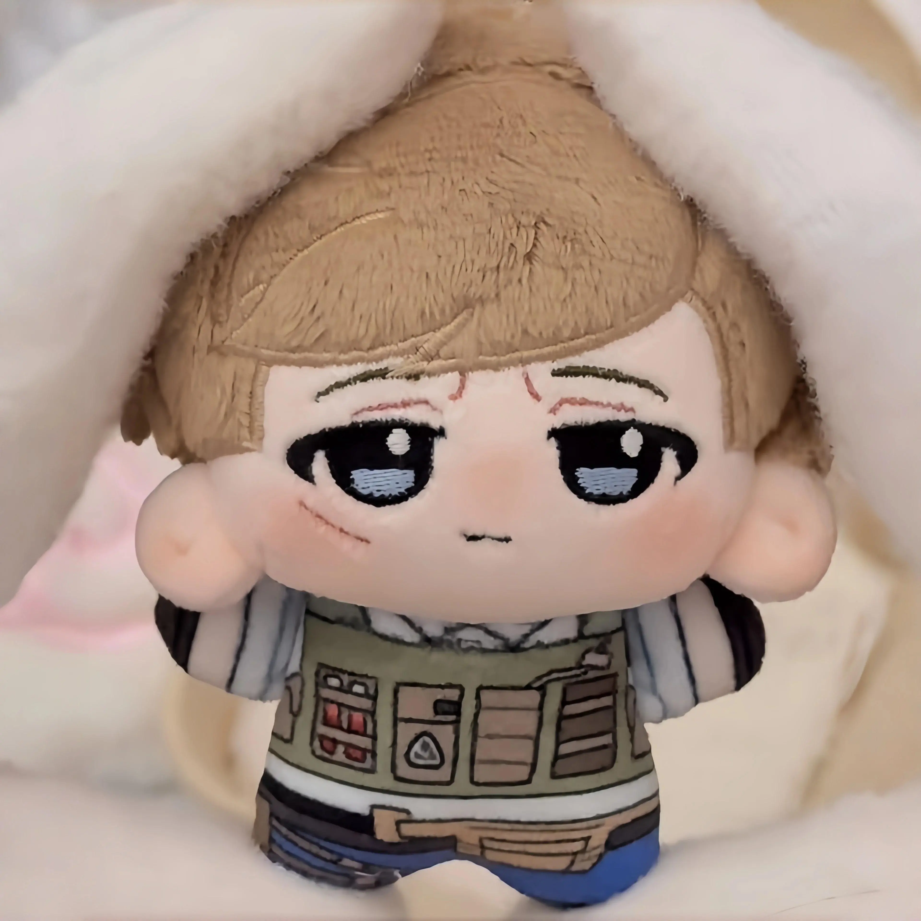 In Stock 10cm Stuffed Call Of Duty Phillip Graves Plushie Toys Cod Peripherals Plush Dolls Backpack Decorative Holiday Gifts