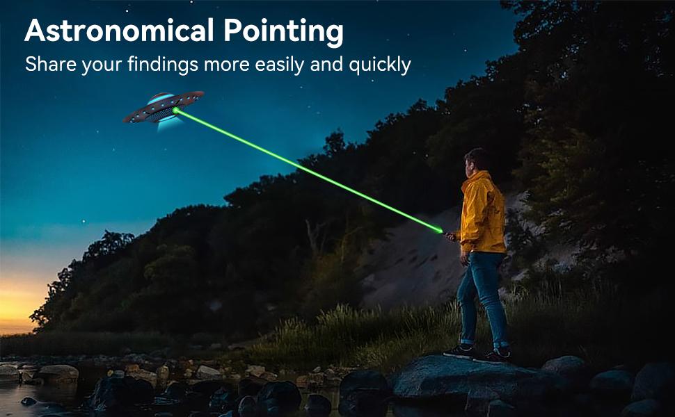 [Professional] Rechargeable Green Laser Pointer High Power Green Beam Laser Light Long Distance Range for TV/LED/LCD Screens Tactical Flashlights Presentation Office/Outdoors/Astronomic [002]