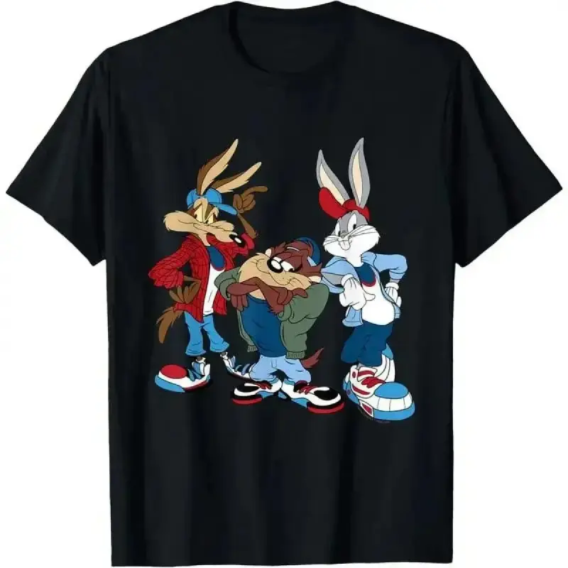 100%25 Cotton Unisex Looney Tunes Wiley, Bugs Bunny, Taz T-Shirt