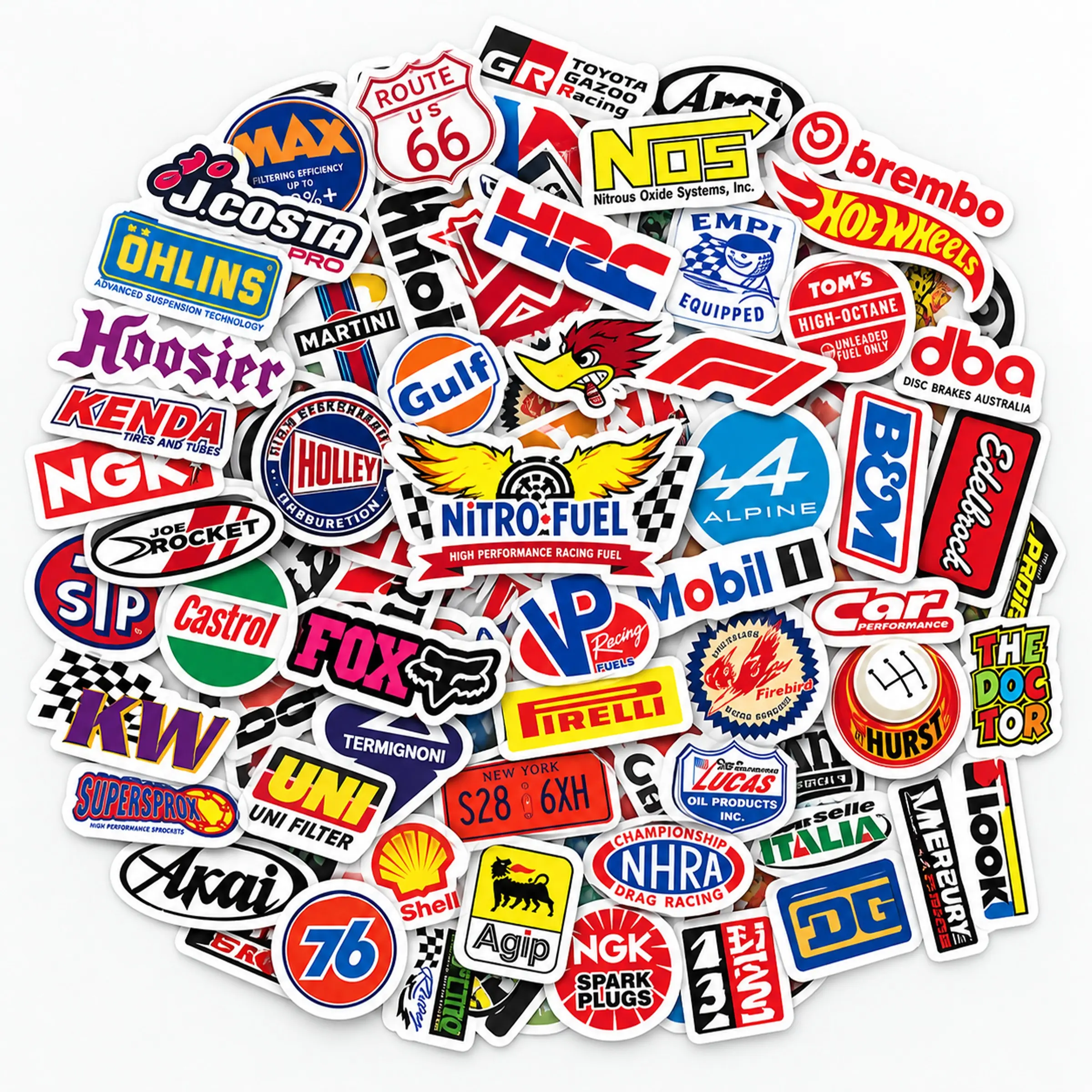 16PCS JDM Car Stickers Pack, Car Decoration Stickers, Waterproof Racing & Tuner Style Decals for Cars, Motorcycles, Helmets, Phone Cases, Laptops, Car Windows & Tool Boxes, Automotive Sticker Set for Car Enthusiasts