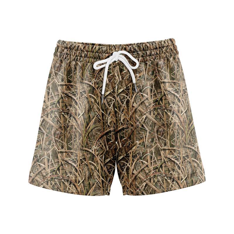 Pack 3  Duck Hunting Camo Shorts With 5 Inch Inseam, for Men & Women At the Gym, Basketball Camo Mesh Short, Gift for him, Gift For Her