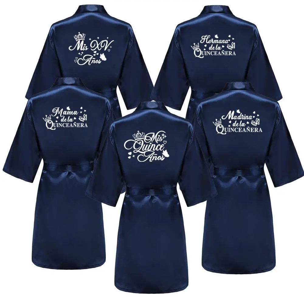 Mis Quince Años Mama de la Quinceañera Robe Woman Homewear Party Gift