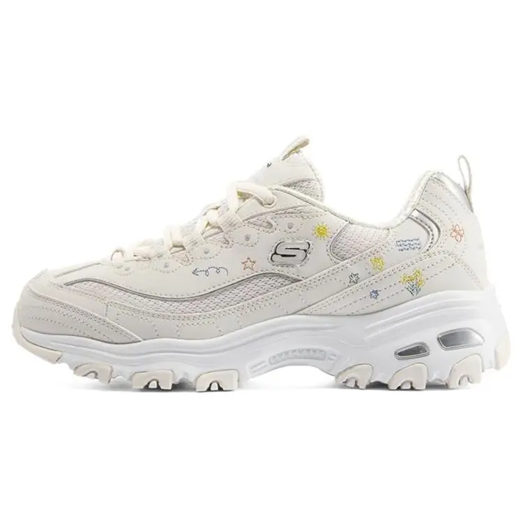 Skechers D'Lites 1.0 Panda Sneakers for Women – Retro, Chunky Sole, Height-Increasing, Casual Low-Top Dad Shoes Verifiable, with credentials and supporting global authentication