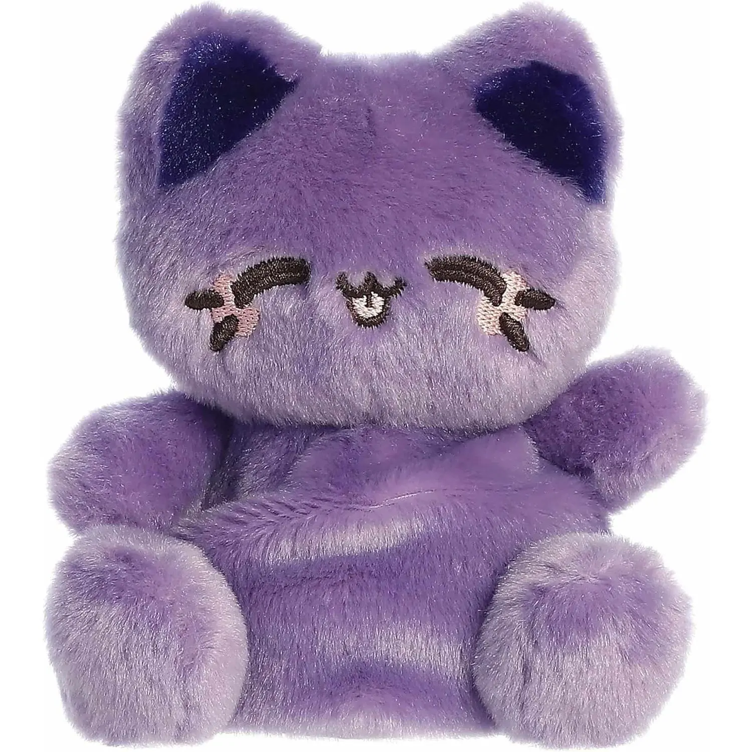 ® Enchanting Tasty Peach® Meowchi Palm Pals™ Stuffed Animal - Bright & Colorful Design for Room Decor - Perfect for Adults, Kids, and Birthdays - Ube 5 Inches