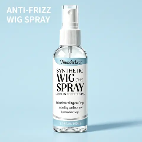 Synthetic Wig Leave-in Conditioner Spray, Hydrating & Gentle Cleansing, Extends Wig Lifespan, pH 6, with Coconut Oil, Anti-Frizz, Soft & Silky, Haircare Product, Hair Products | 3.38 fl oz / 8.45 fl oz