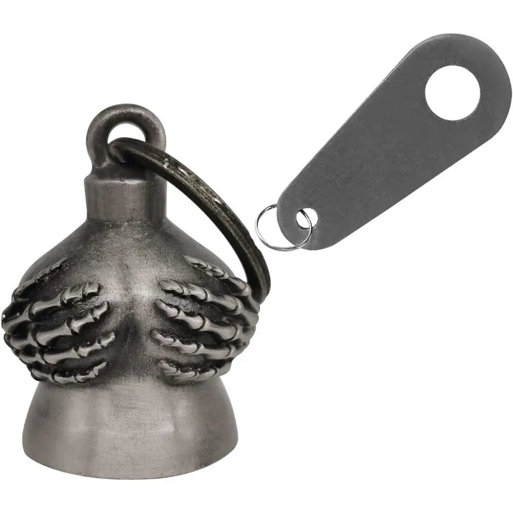 Motorcycle Bell With Hanger For Biker, Good Luck Biker Bells And Motorcycle Accessories, Keychain Luck Bell