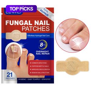 fungal nail patches, 21pcs/box nail health care patches, nail fungus care patches, suitable for solving fungal nails and other nail problems, nail supplies, daily care nails kit set