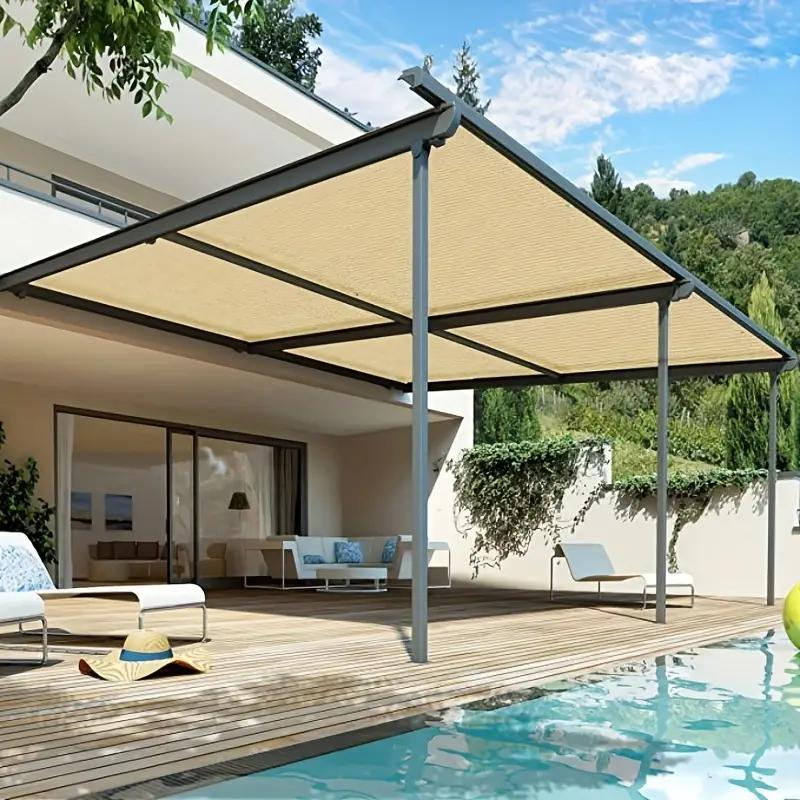 1pc Rectangular Sunshade Net, Breathable Square Shade for Lawn and Pool, 90% to 95% Shading Rate, Perfect for Outdoor Activities