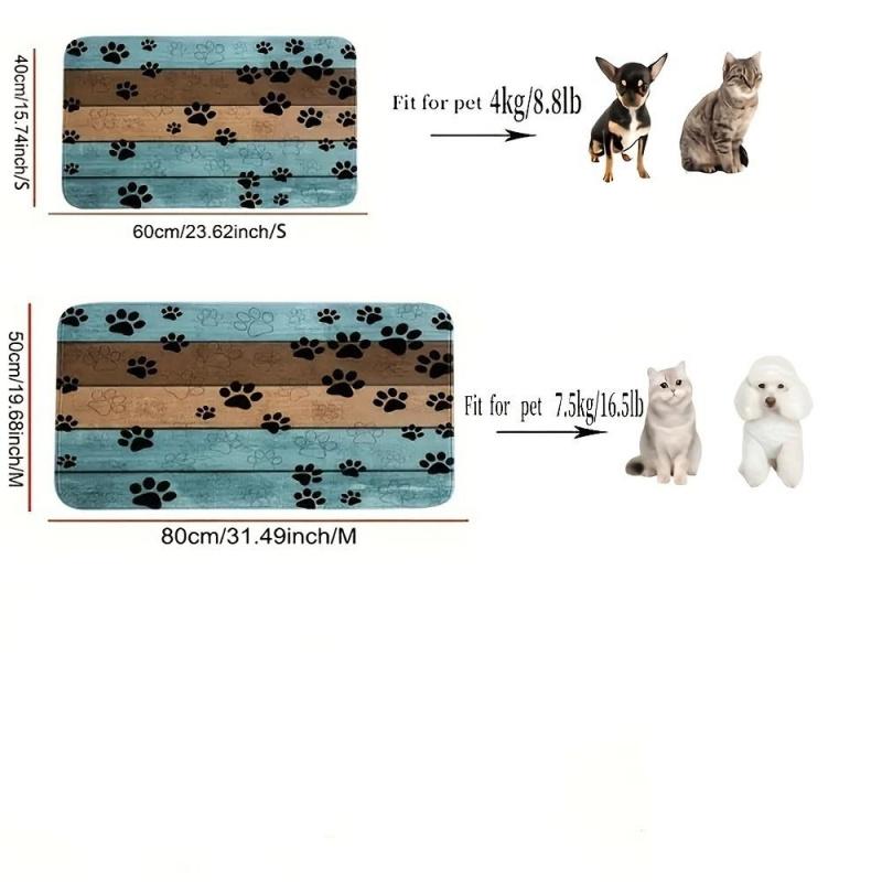 Dog Paw Cleaning Mat – Soft & Absorbent Pet Door Mat, Quick-Dry Washable Polyester Rug for Muddy Paws, Suitable for Small, Medium & Large Dogs