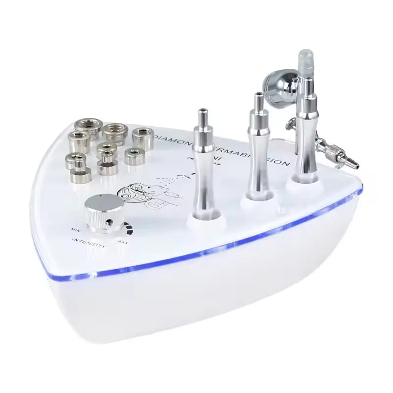Drill Head Facial Micro Crystal Exfoliator, Small Desktop Micro Crystal Care Machine, Beauty Studio Tool, Blackhead Pore Cleanser, Easy to Use