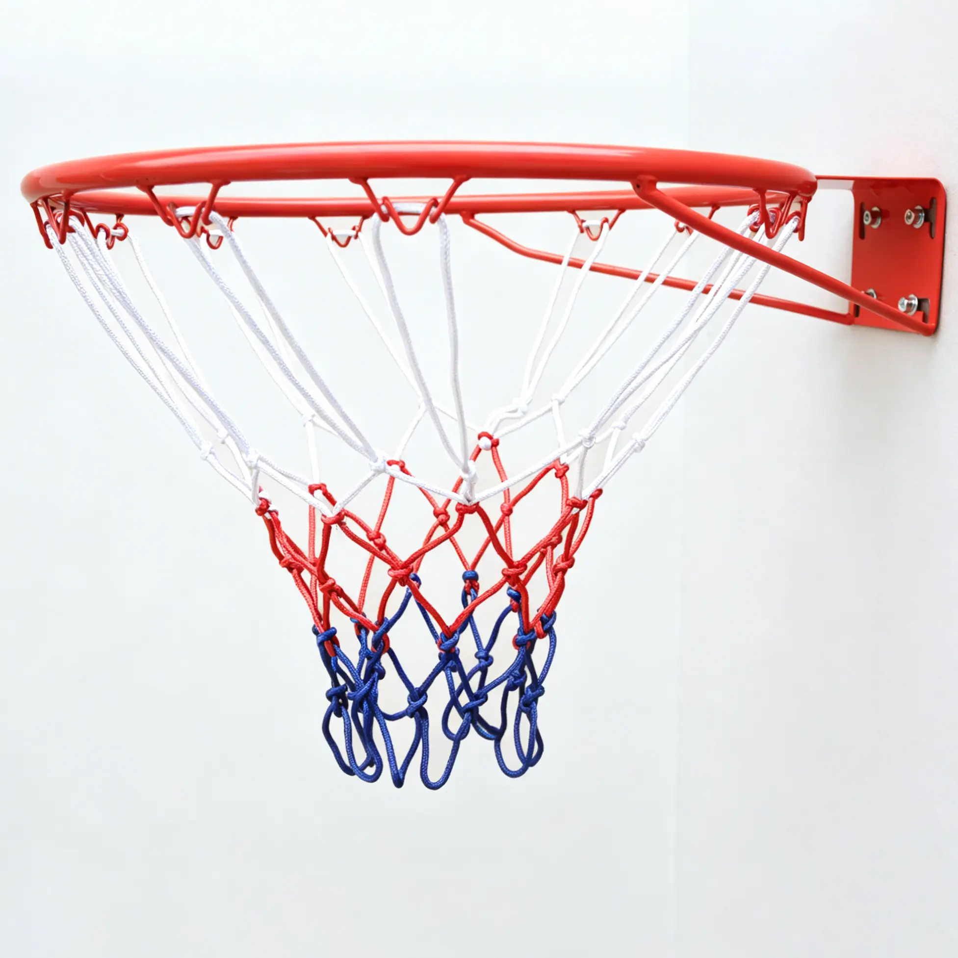 Nokaa Basketball Rim Replacement 18 Inch Steel Rim with Net, Easy to Install Reliable Quality Orange, Durable Hoop Ring for Backboard, Outdoor Indoor Court Goal Repair Part, Replacement Basketball Rim and Net Set, Home Furniture and Household