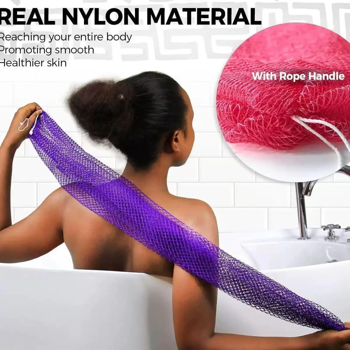African Exfoliating Net Sponge, Exfoliating Mesh, Ethically Sourced From Nigeria, Real Authentic Net Sponge, Exfoliates Porously, Quick-Drying Hygiene Tool, Body Scrub Sponge, Body Skin Scrubber, African Bath Sponge