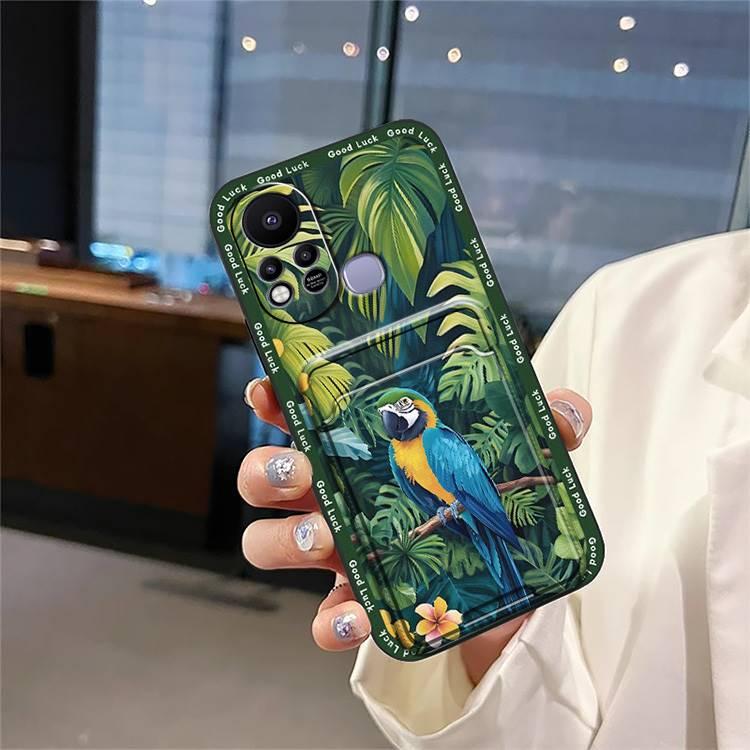 Graffiti Dirt-resistant Phone Case For Infinix Hot11S/X6812 Durable Card sleeve Anti-dust Back Cover Cartoon Waterproof Full wrap Cover Cute Shockproof Fashion Design protective
