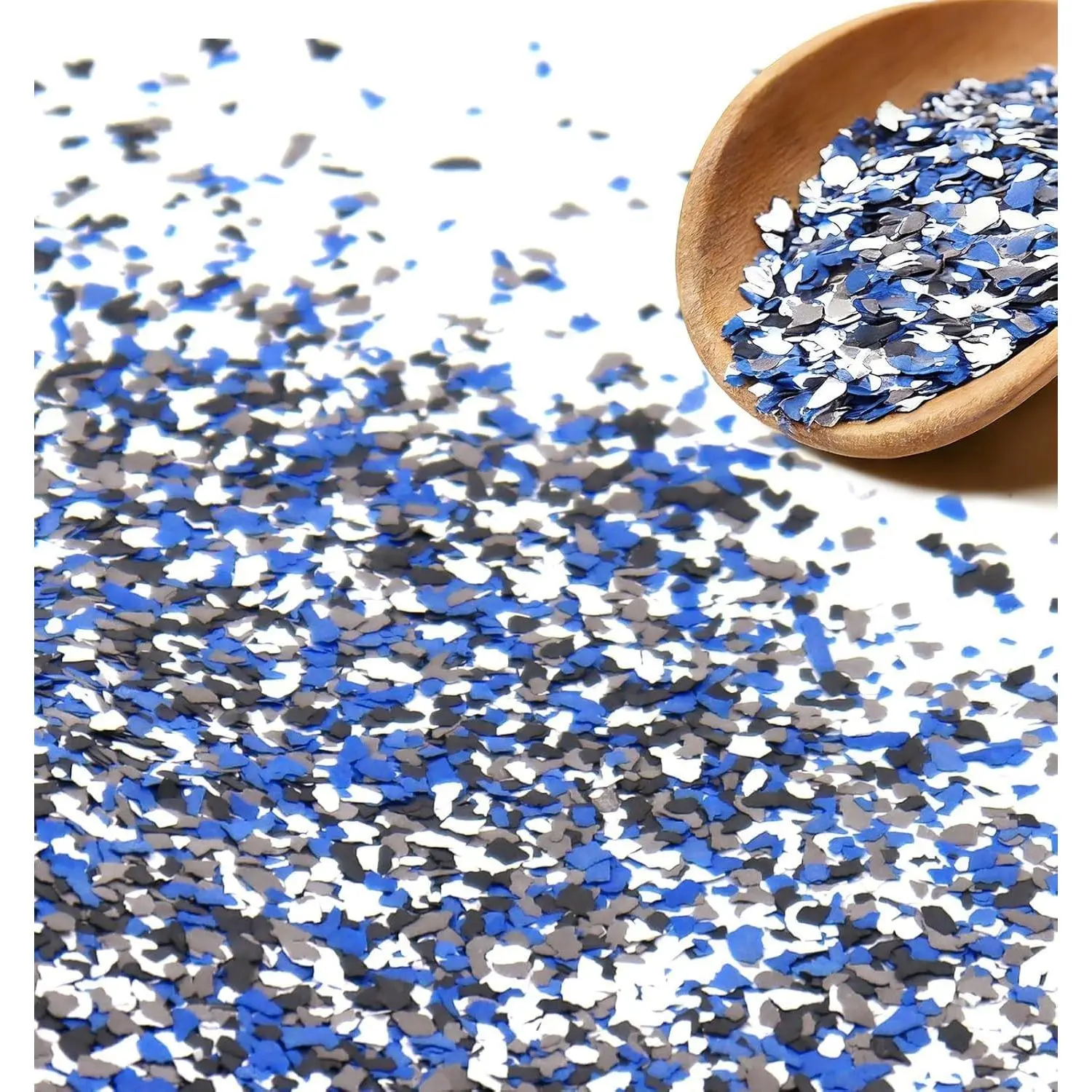 Epoxy Floor Flakes, 454g/1Lb Epoxy Chips Flakes Blend Decorative Color Chips Concrete Floor Coatings Paint Flakes Garage Epoxy Floor Kit for Garage Wall Interior and Exterior House Paint