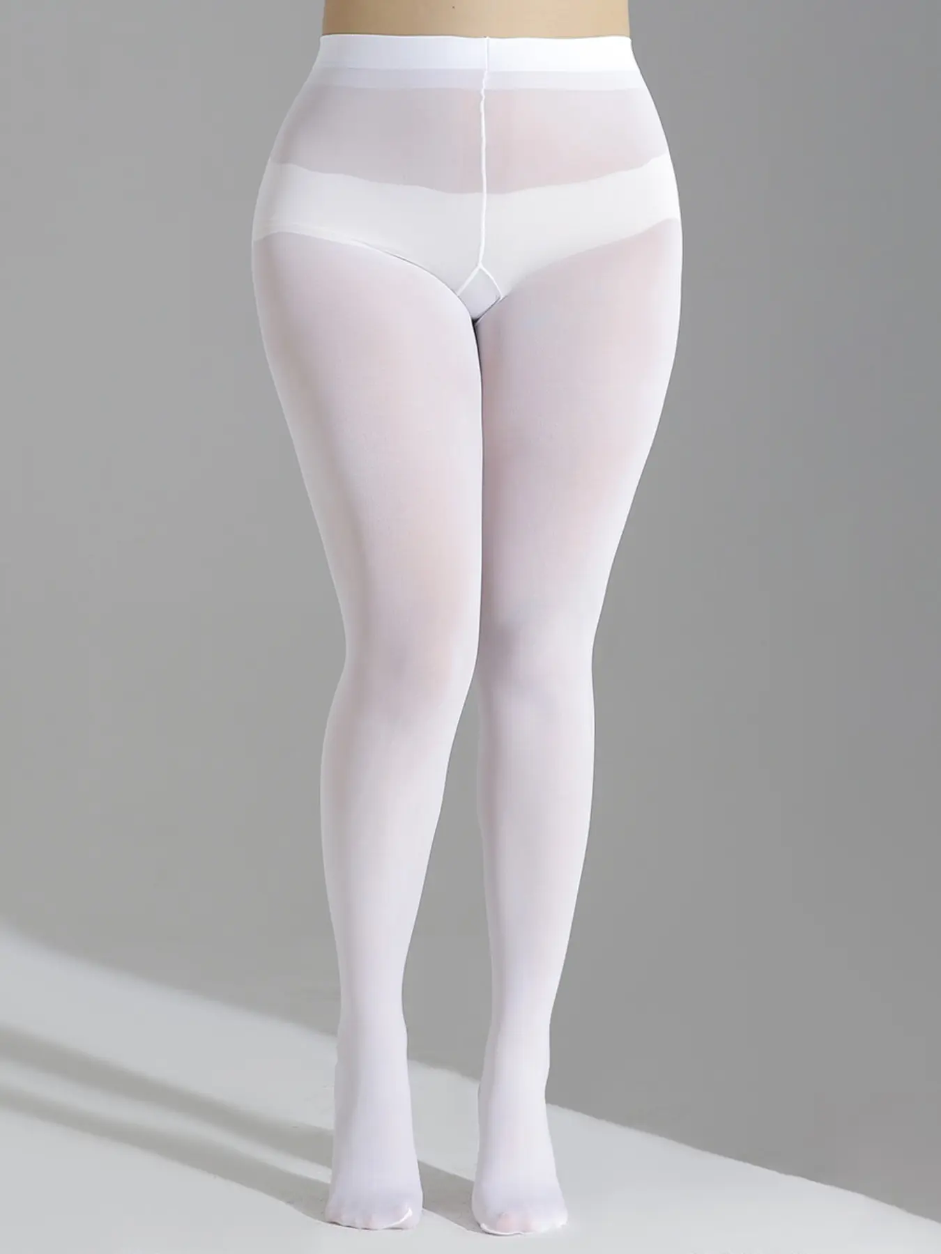Women's Fashion Plus Size Stockings, Plain High Waist Tights, Multiple Sizes and Colors, Suitable for Daily, Casual, Dates, All Seasons