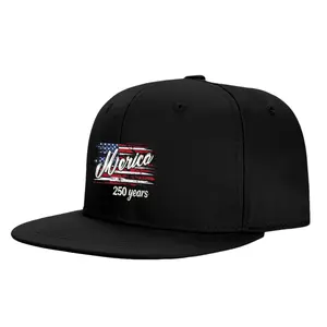 Merica 250 Years Vintage USA Flag Trucker Hat | Patriotic Mesh Snapback Cap Distressed retro American flag + Merica 250 Years printed design, exclusive for US 250th Independence Day & 4th of July. Breathable front cotton + lightweight mesh back keeps cool