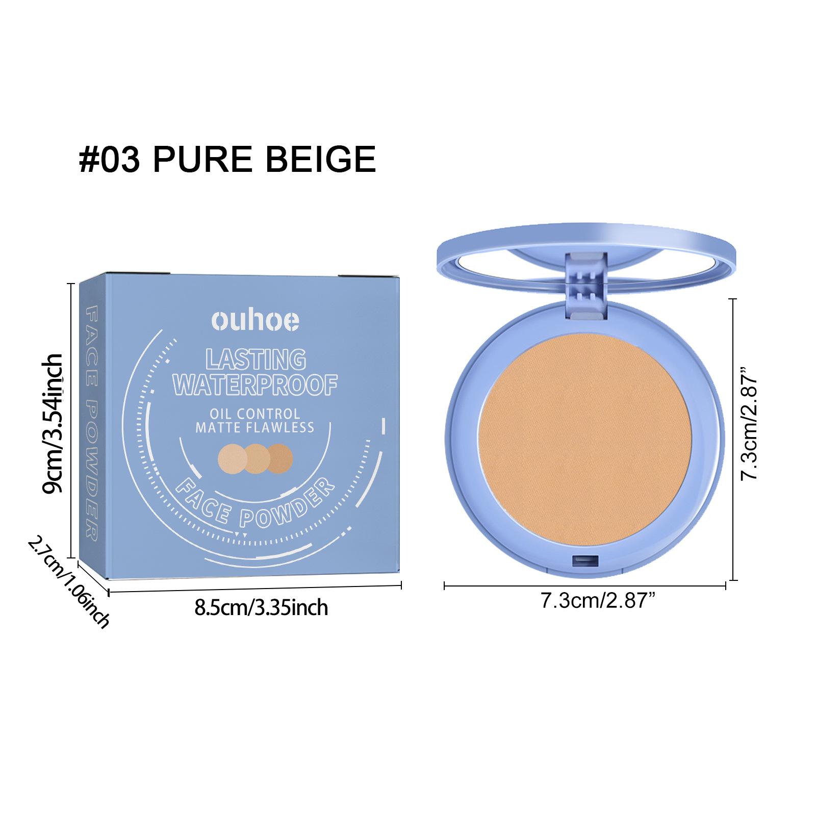 MDY Long Lasting Powder Palette, Waterproof • Oil Control • Smooth Finish 1/3 Counts Natural Lightweight Breathable Makeup Setting Powder,  Single Item Pack, Beauty Supplies Cosmetic